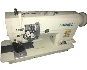Máquina de costura resistente lisa com agulha dupla, HB-4400/4420 simples/agulha dupla