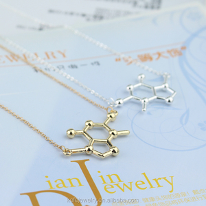 Collar con Molécula de Cafeína, Elemento Químico, para Estudiantes de Ciencias, para Mujer - Product Image 5