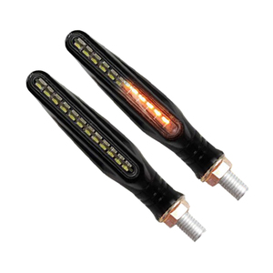 Clignotants de moto Cafe Racer pour Kawasaki <span class=keywords><strong>Ninja</strong></span> <span class=keywords><strong>300</strong></span> <span class=keywords><strong>Yamaha</strong></span> Sniper 150 Y15ZR NVX R15 LC135 FZ150i - Product Image 3