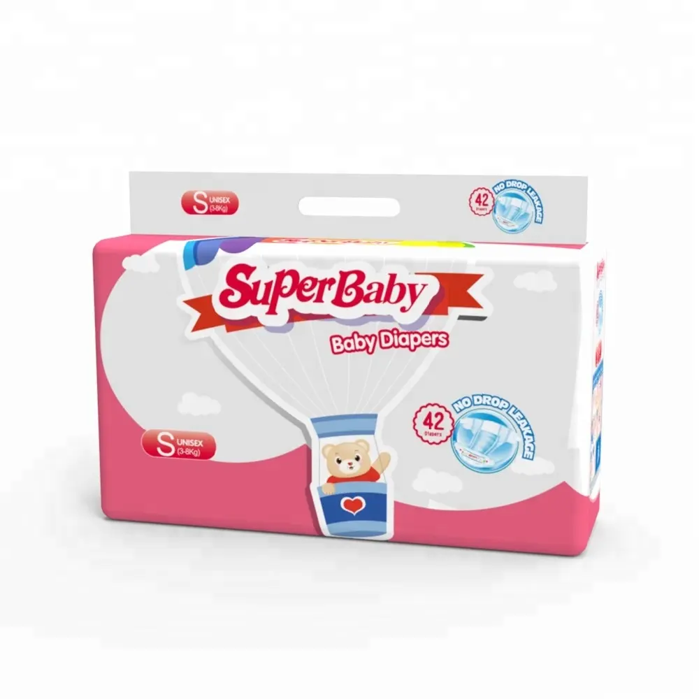 Superbaby High quality kids disposable baby diapers newborn cloth diapers for supermarket rabbits