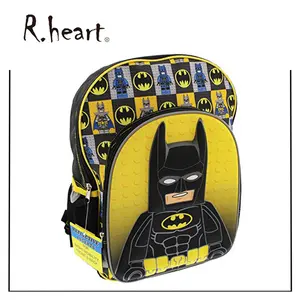 Бэтмен 3D литой Характер 16 дюймов школьный рюкзак, светоотражающие вставки