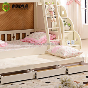 3 nivel niños sofá cama litera de madera mdf muebles con cajones escaleras - Product Image 4