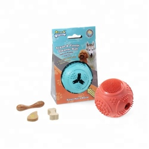 499 adedi özelleştirilebilir renkler Pet çiğnemek oyuncaklar kauçuk tedavi topu köpek köpek maması dağıtıcı çiğneme tedavi topu için dayanıklı - Product Image 5