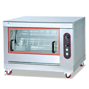 Kommerzielle Edelstahl Gas Chicken Roaster Maschine Gas Chicken Rotis series mit automatischer Rotation