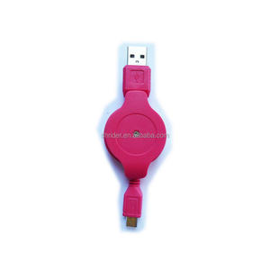 OEM Logo plat Rétractable <span class=keywords><strong>USB</strong></span> 2.0 vers Micro <span class=keywords><strong>USB</strong></span> chargeur câble <span class=keywords><strong>enrouleur</strong></span> - Product Image 4