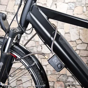 allarme di blocco lucchetto moto Suppliers-Mobile serratura della porta di controllo keyless metallo lucchetto della bicicletta all'aperto moto anti theft alarm smartlock