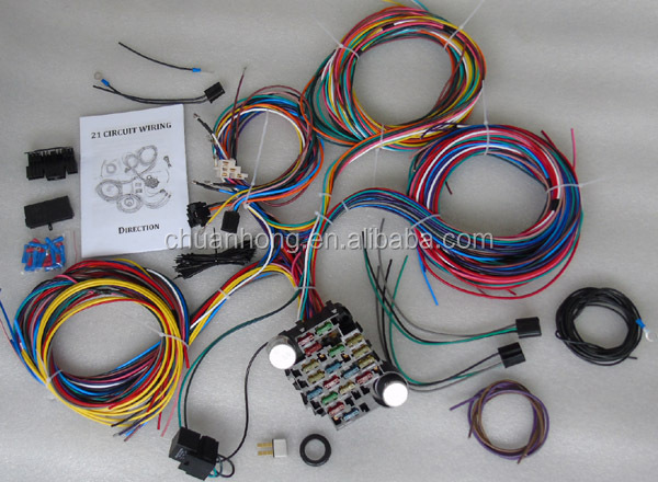 Other - 14 Circuit Universal Wiring Harness Kit For Muscle Car Hot Rot Wiring Street Rod Rat Rod For
