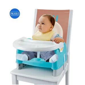 çocuk koltuğu kemer masa Suppliers-Çocuk mobilya plastik sandalyeler çocuklar için WEINA Easygo yükseltici koltuk besleme taşınabilir bebek yemek masası sandalyesi emniyet kemeri