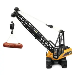 Pabrik Huina 1572 RC Truk Mainan 1:14 15CH RC Truck Crane Excavator Mainan untuk Anak-anak