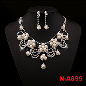 Latest Factory Price <strong>Pakistani</strong> Bridal Pearl <strong>Jewelry</strong> <strong>Sets</strong> - Product Image 2