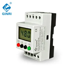 GINRI SVR1000 Series Single Phase Automatic Reconnect Over Under Voltage Protection Relay Voltmeter Monitor AC/DC 110-240V