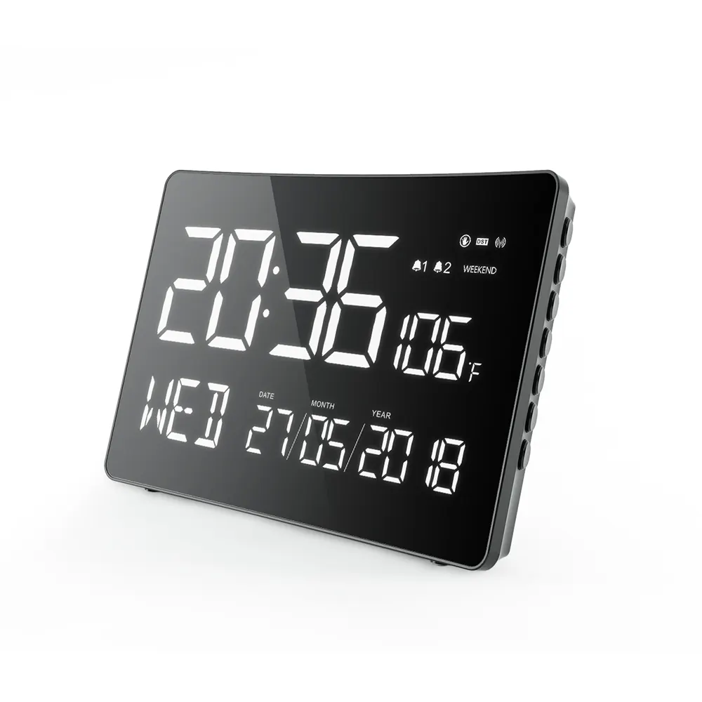 Multifunctional LED Display Digital Wall Alarm Clock For Decoration