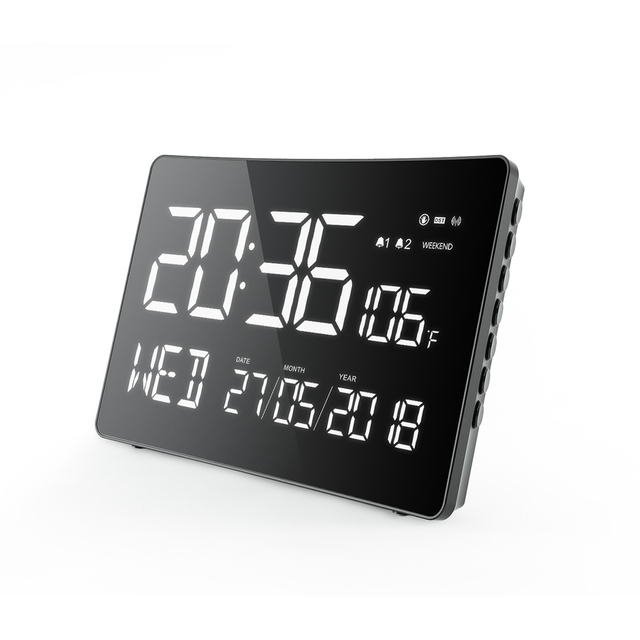 Multifunctional LED Display Digital Wall Alarm Clock for Decoration
