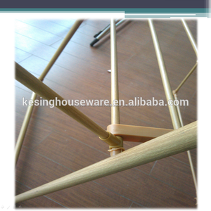 Steel color grass bamboo <span class=keywords><strong>from</strong></span> <span class=keywords><strong>the</strong></span> butterfly's wooden folding cloth rack stand - Product Image 4