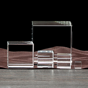Nueva llegada Venta caliente 3D Grabado con láser Cubo de cristal en blanco Bloques de cristal 3D Regalos - Product Image 3