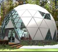 Tente de camping en forme de dôme géomantique, idéale pour une maison en plein air
