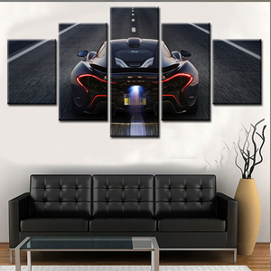 5 <span class=keywords><strong>Piece</strong></span> <span class=keywords><strong>Canvas</strong></span> Wall Art Trang Trí Nội Thất Thể Thao Xe Vẽ Tranh Tường Bức Tranh Acrylic Trang Trí Tranh Trên Vải - Product Image 2