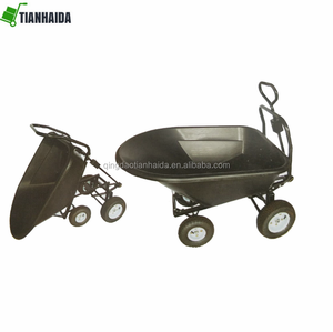 WB6010 चार पहिया व्हील बैरो स्टील संभाल तह टिपर ढोने 4 पहिया <span class=keywords><strong>Wheelbarrow</strong></span> - Product Image 3