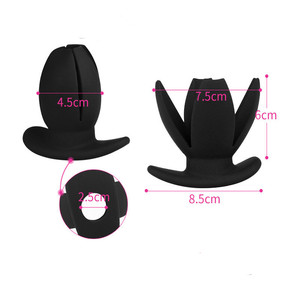 Silicone Four Leaf Expand Anal <strong>Plug</strong> <strong>Hollow</strong> <strong>Butt</strong> <strong>Plug</strong> Men and Women Anal Dilator Sex Toys - Product Image 2