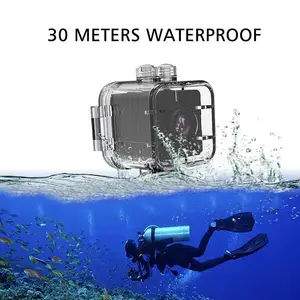 กล้องกีฬากันน้ำ SQ12กล้องถ่ายภาพกีฬา Fisheye DV กล้องวิดีโอ1080P กล้องวิดีโอใต้น้ำ