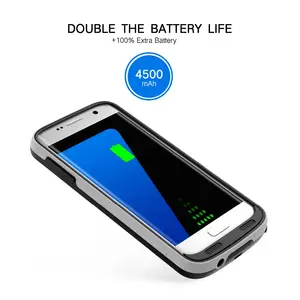 IFans Nieuwe 4500 mAh Batterij case voor Samsung Galaxy S7 met rondom veilig bumper, OEM verstrekt