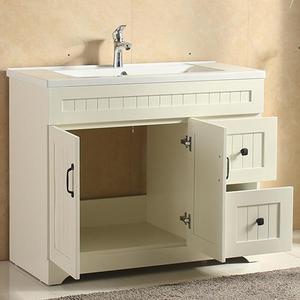 ตู้กระจกกลางบ้านทำจากไม้เนื้อแข็งทันสมัยท็อป<span class=keywords><strong>อ่าง</strong></span>ล้างหน้าในห้องน้ำชุดโต๊ะเครื่องแป้งวางพื้นสี่เหลี่ยมผืนผ้า - Product Image 5