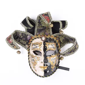 高品质威尼斯小丑派对面具伪装狂欢节面具