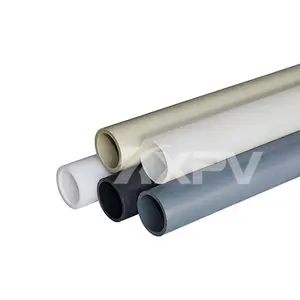 DIN Formato Su Ordinazione di Plastica PVC PVDF PPH FRPP Tubi di canale Per La Fornitura di Acqua E Industria