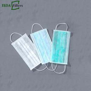 Desechables 2 capas no tejida media mascarilla materia prima - Product Image 5