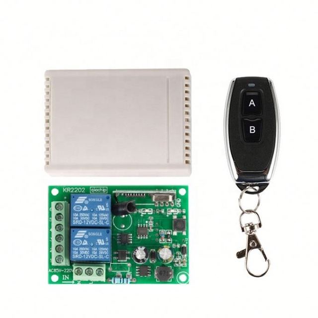 433Mhz Universal Wireless Remote Control Switch AC 250V 110V 220V 2CH Relay Receiver ModROSHe + RF 433 Mhz Remote Controls
