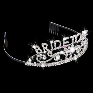 Pafu Accessoires de fête pour future mariée : Tiares et voiles pour décorations de enterrement de vie de jeune fille - Product Image 2
