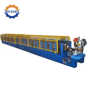 Hydraulic Galvanised Steel Pipe Roll Forming Machine Square downpipe rain gutter roll forming machine