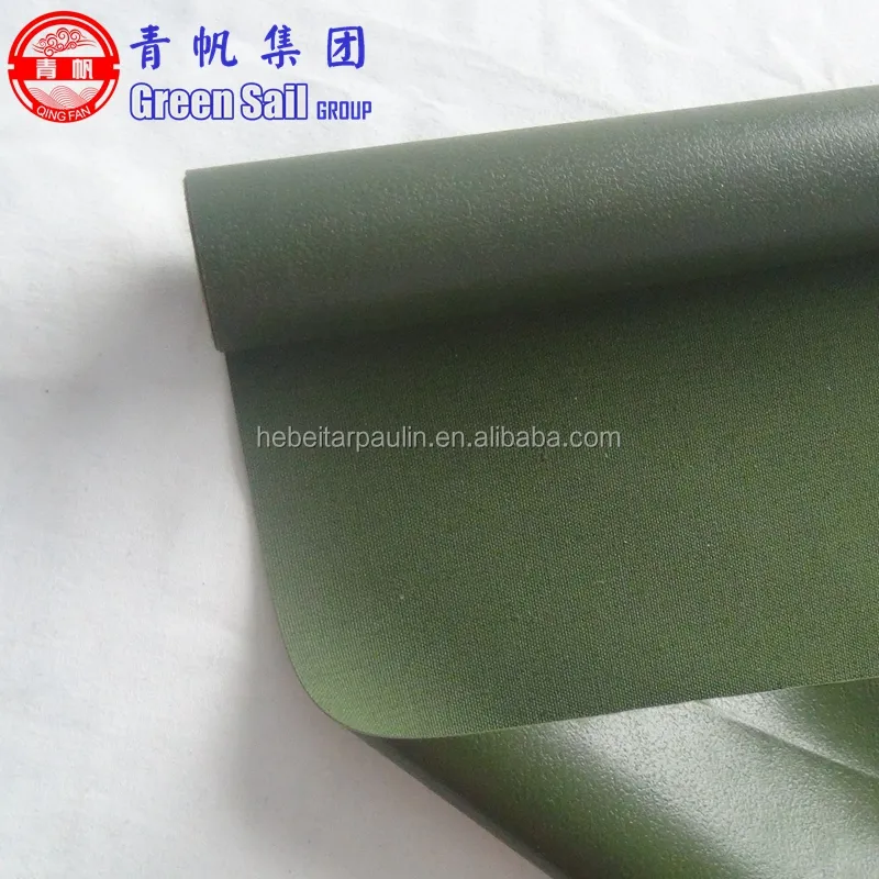 Tissu de toile enduit de PVC à côté unique, toile mélange de coton Polyester, 3x3 1mm épaisseur 60/40 T/C