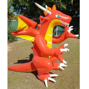 Inflatable Red Dragon Cartoon Toy Party Decoration