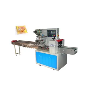 Automatic Chocolate Pieces Flow Wrapper Packing Machine Automatic Toilet Soap Bar Plastic Film Pillow Horizontal Packing Machine