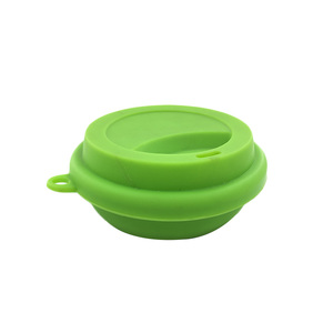 Gobelet à café pliable en silicone de qualité supérieure avec logo personnalisé, 420 ml - Product Image 4