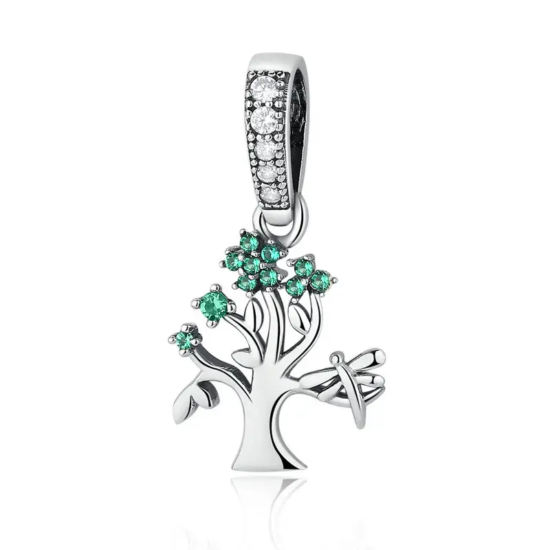 Qings Jewelry Tree of Life Pendant Tree of Life Charm 925 Sterling Silver Pendants Charms For Girls Women