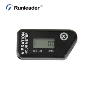 Runleader รถไถนารถบรรทุก,เครื่องวัดชั่วโมงการสั่นสะเทือนเครื่องยนต์ดีเซลดิจิตอลสำหรับ ATV, UTV, Dirtbike,รถจักรยานยนต์