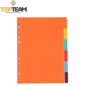 Color divisor pp índice, pp ficha índice de separadores, los agujeros 11 oficina uso a5-5c pp archivo separadores de índice - Product Image 1