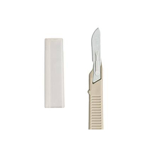 Seguridad de plástico médica de bisturí de acero inoxidable con soporte - Product Image 1