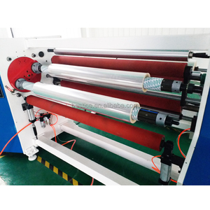 Otomatik değişim çift şaftlı iki eksenli yapıştırıcı bopp maskeleme kağıt bant rulodan ruloya geriye sarma makinası - Product Image 4