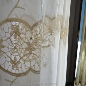 设计窗帘供应商优雅的门时尚 cortinas 阿拉伯印花窗帘面料，绳索门帘