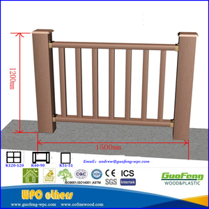 Tiang Persegi Pagar Komposit Kayu Plastik Pilar Taman - Product Image 4