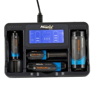Alunefire SC-04 USB Smart battery charger schermo LCD Intelligent li-ion <span class=keywords><strong>18650</strong></span> 14500 16340 26650 1.2V Ni-mh Ni-Cd AAA AA Charger - Product Image 4