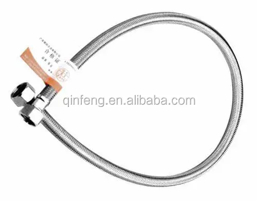 stainless steel wire braid flexible plumbing hose with ISO9001 Certificate,made in china