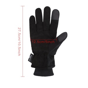Guantes de trabajo de cuero para hombre y mujer, manoplas térmicas a prueba de frío para invierno - Product Image 5