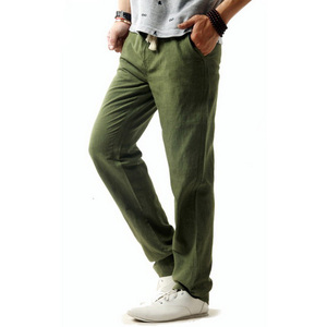 <span class=keywords><strong>Pantaloni</strong></span> in <span class=keywords><strong>Lino</strong></span> Antimicrobici per Uomo, Estivi, Traspiranti, <span class=keywords><strong>Slim</strong></span> Fit, <span class=keywords><strong>Pantaloni</strong></span> Casual in Canapa e Cotone per Ragazzi - Product Image 1
