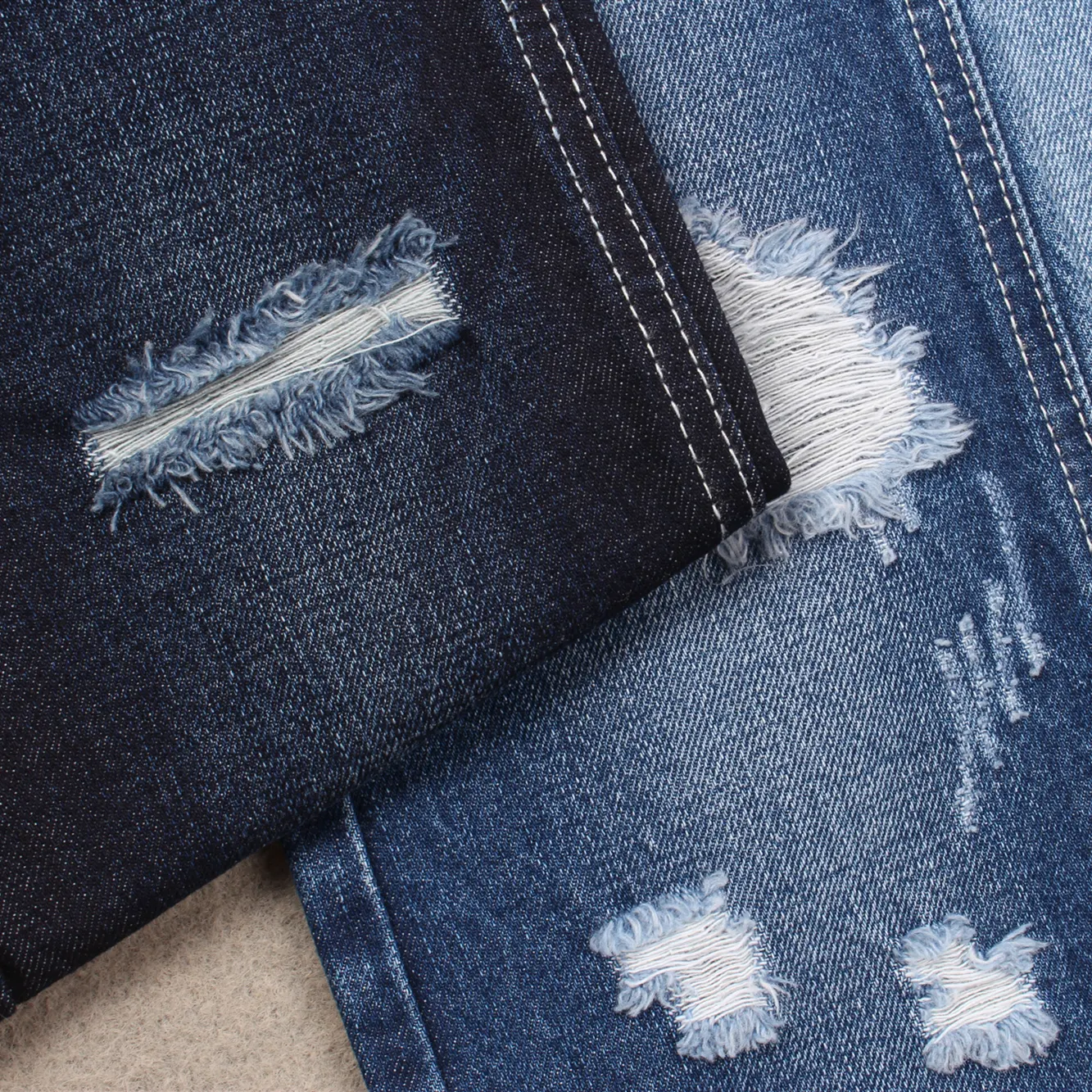綿100% スパンデックスなし優れた洗濯効果と競争力のある価格良い素材デニム生地広州のジーンズ工場用