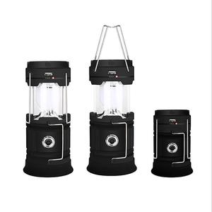 Lampe Led solaire à panneau d'alimentation solaire, avec batterie 18650, chargeur de téléphone, luminaire de tente - Product Image 2