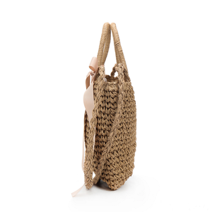 Holt Sales Custom <span class=keywords><strong>Online</strong></span> Shopping Tote Bag Butterfly Knot Lady's Shoulder Bag Bolso de mano con forro de poliéster de estilo natural - Product Image 2